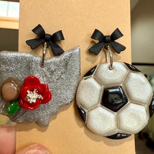OHIO sports earrings