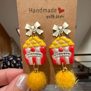 Popcorn Clay Earrings