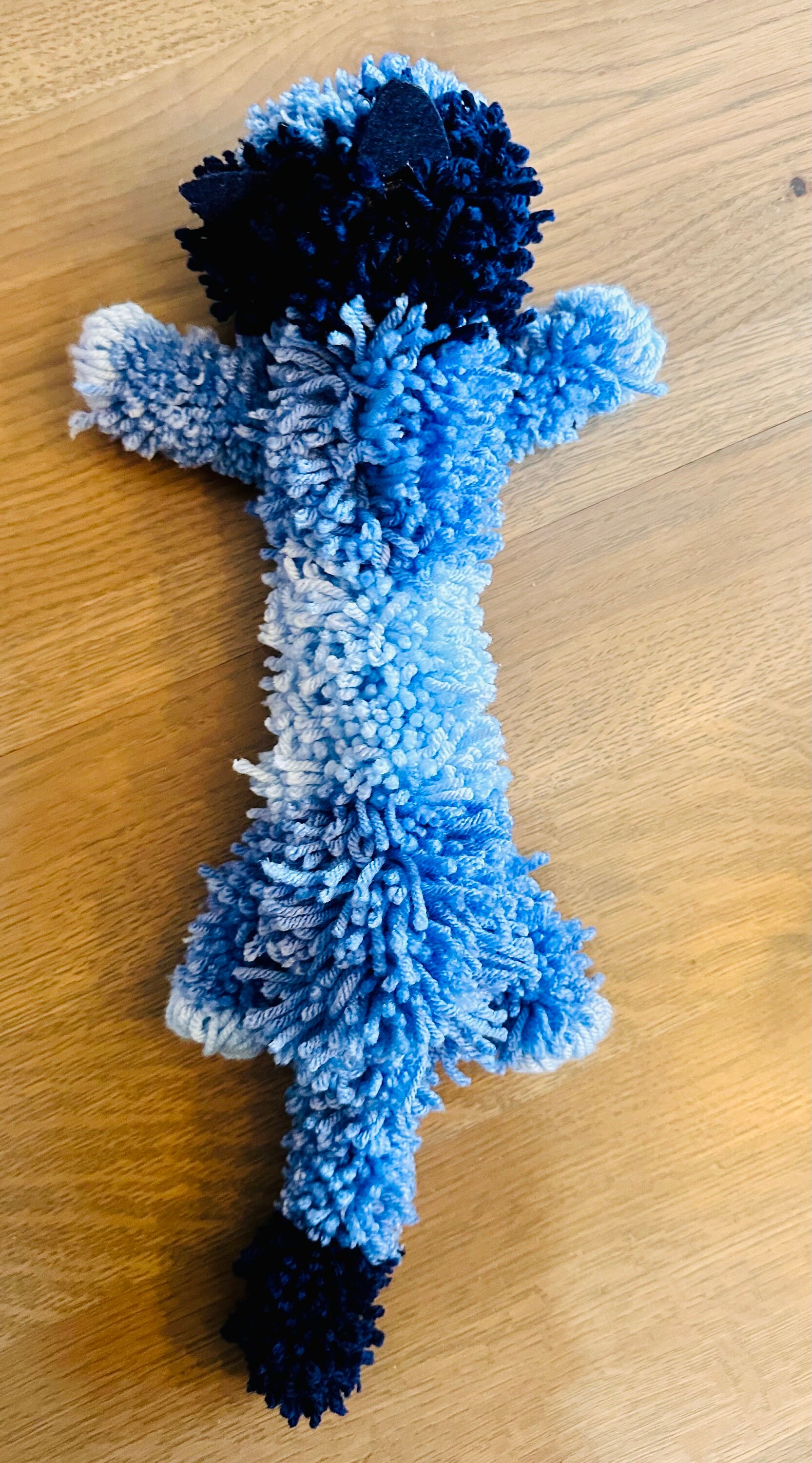 Bluey Yarn Dog Plush Etsy