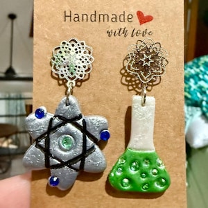 Science Clay-oorbellen