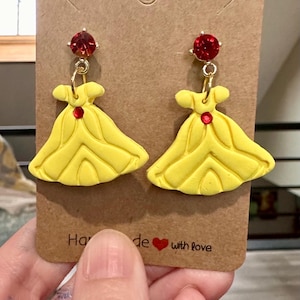 Princess Dress Belle Earrings