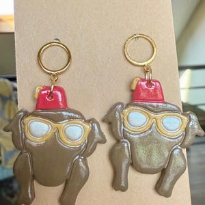 Friends Turkey Earrings thanksgiving