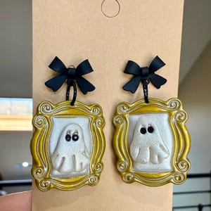 Ingelijste Ghost Clay-oorbellen