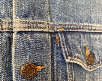 Vintage 70s Levi Strauss Jean Denim Jacket - No Pockets