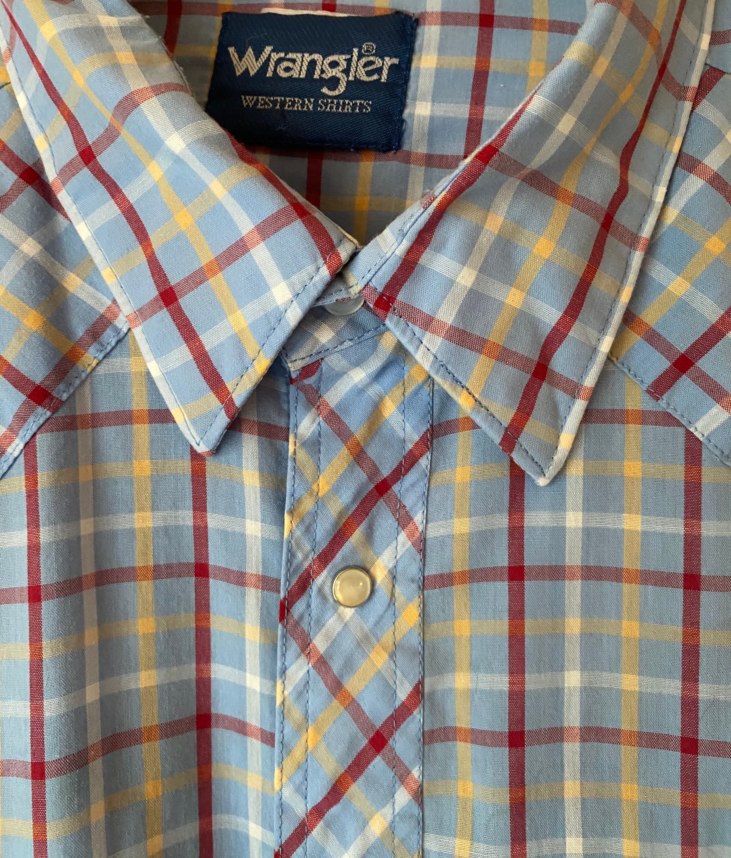 Vintage Wrangler Western Snap Button up 