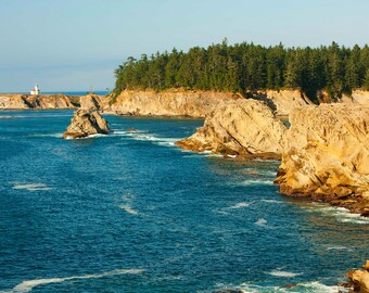 Lighthouse Photography, Oregon coast, Coastal art, Landscape photo, Pacific Northwest, Oregon Photography, Home decor, Instant download