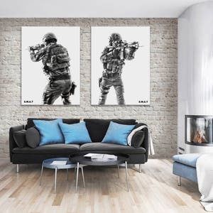 Sheriff SWAT Poster, Police Officer photo, Swat team, Law enforcement, Man cave art, Police gifts , First responders, Instant download