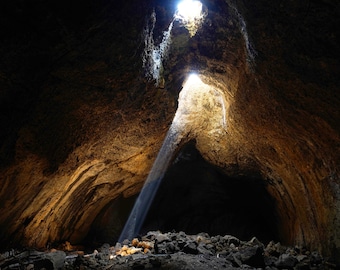 Skylight Cave, Oregon, Nature photography, Wall art, Digital download, Nature art, photo download, Printable art, beams of light, Fine Art