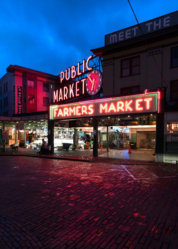 Pike Place Seattle Washington Wall Decal