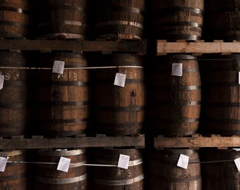Wine barrels photo, Oak Barrels photography, Whiskey barrels, Bar Decor, Rustic, Wall art, photography, Dominican Republic, Instant download
