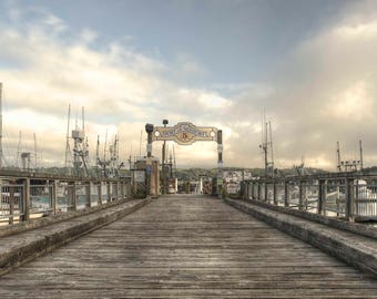 Dock Foto, Newport Oregon Dock Fotografie, Boot dock, Pier, Hafen, Wandkunst, Maritime Kunst, Wohnkultur, sofort-download