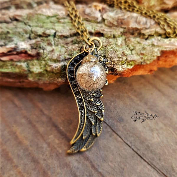 Memorial Tierhaarkette - Glaskugelschmuck mit den Haaren deines Haustieres