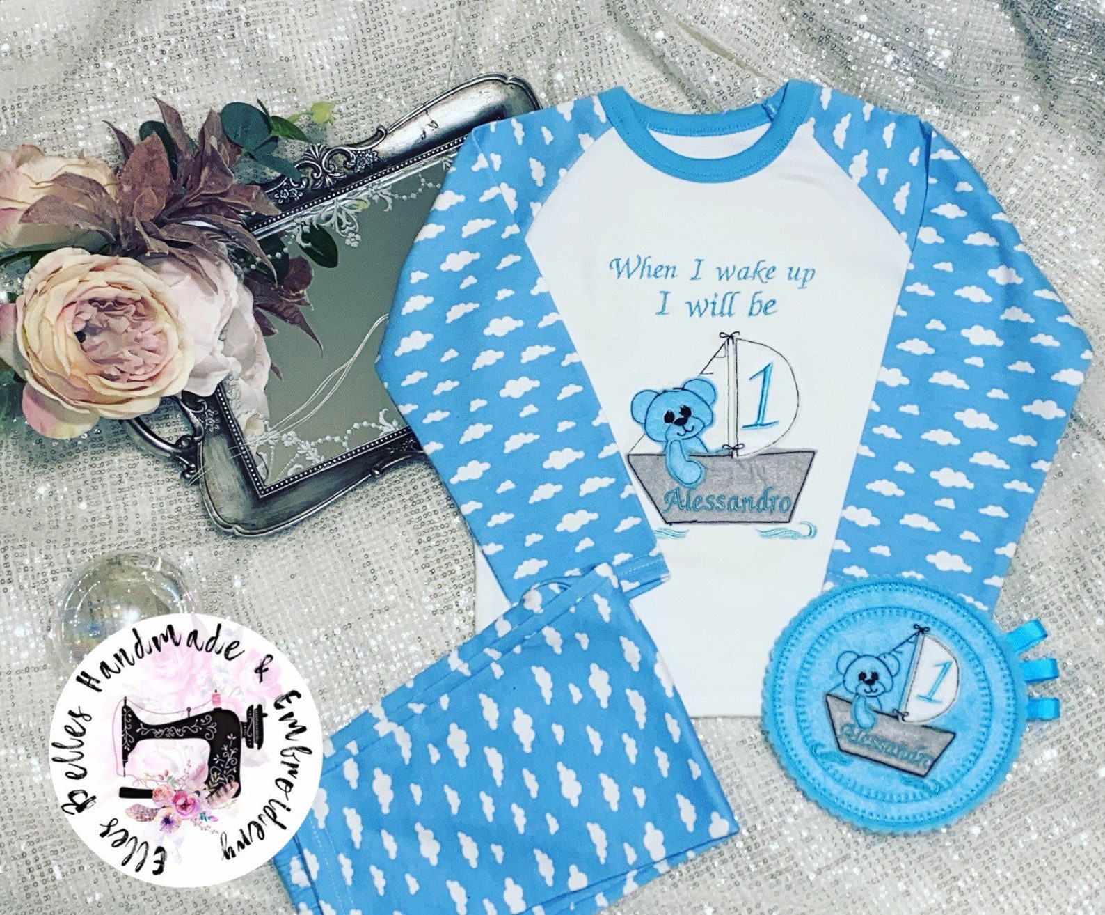 Personalised Birthday Pyjamas 1st bday Boys pajama set Boys Etsy