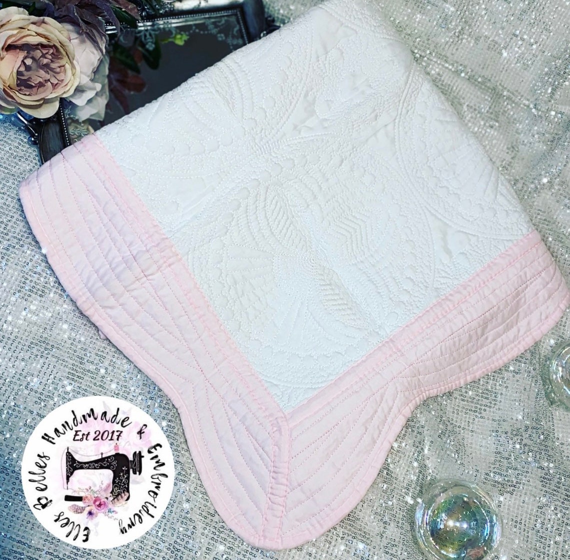 Baby Quilt Baby Heirloom Quilt/blankets. Embroidery Etsy