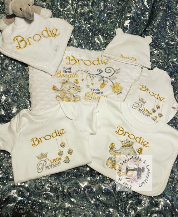 personalized baby sleepsuits