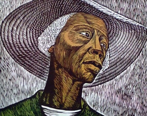 Elizabeth Catlett- Sharecropper (Offset Print)