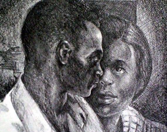Samella Lewis- Couple (Offset Print)