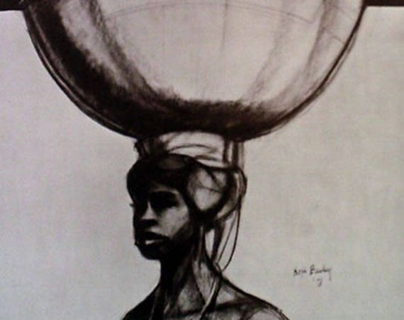 Herman Kofi Bailey- African Series #3 (Offset Print)
