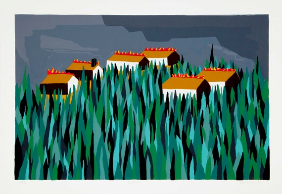 Jacob Lawrence- The Burning