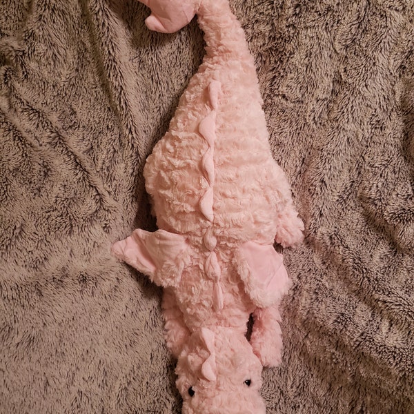 Weighted Pink Dragon Plush for Anxiety, ADHD, Stress, Autism, Comfort Therapy Stuffed Animal