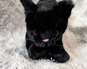 Weighted Black Cat Kitty Plush for Anxiety, ADHD, Stress, Autism, Comfort Therapy Stuffed Animal