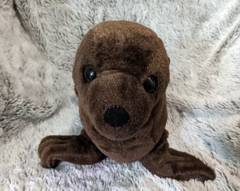 Weighted Brown Seal Plush for Anxiety, ADHD, Stress, Autism, Comfort Therapy Stuffed Animal