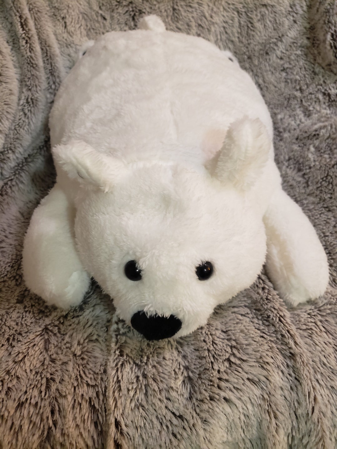 Weighted 4.5lbs Large Polar Bear Plush for Anxiety ADHD Etsy