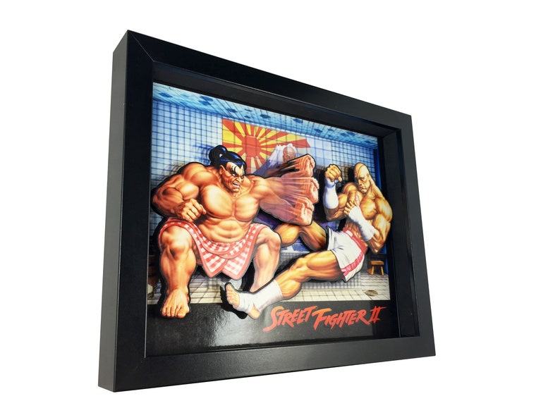 Street Fighter 2 3D Shadow Box Diorama | Etsy Street Fighter 2 3D Shadow Box Diorama | Etsy