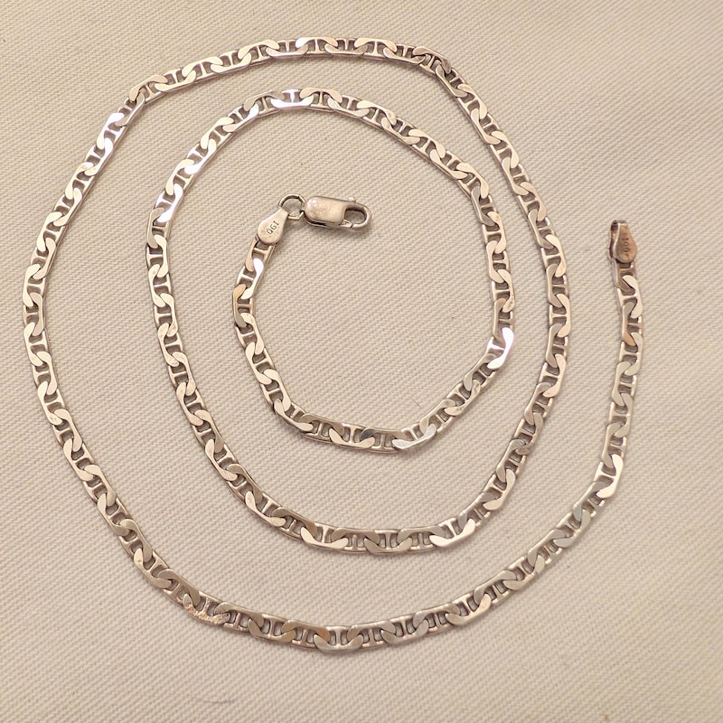 Mens Unusual Silver Chain - Etsy