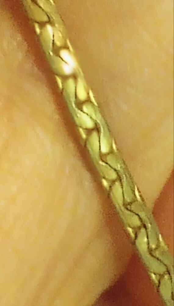 Vintage Gold Filled UNISEX 12 kt. C Link Chain Ne… - image 1