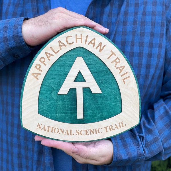 AT Appalachian Trail Emblem Wall Hanging Plaque Decoration