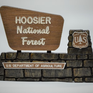 Hoosier National Forest - Park Sign Magnet - US Forest Service