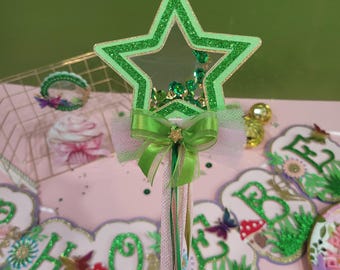 Glitter Star Fairy Wand: Princess Party Favor