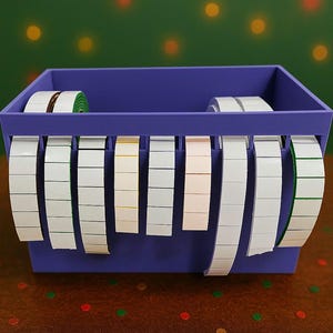 3D Printed Foamie Tape Dispenser, Double Sided Rolls Organizer