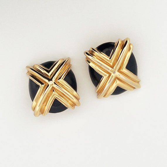 Vintage 1980s St. John Clip-on Earrings - image 2