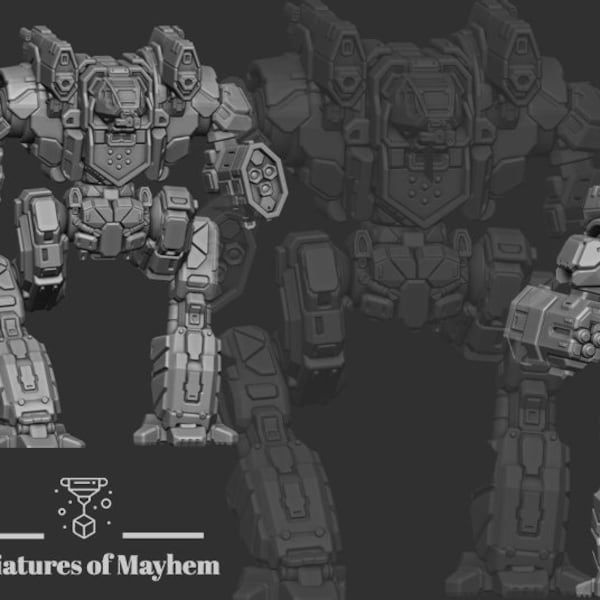 Crimson Cobra Prime (By PMW) - Alternate Battletech Mechwarrior Miniatures