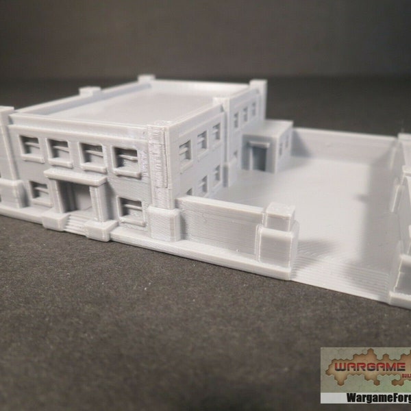 Modern Police Station 14 - Tabletop War Game Terrain Battletech