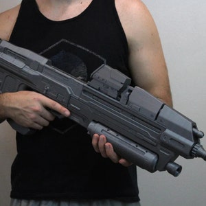 3D printed the Halo 3 Battle Rifle for my brother : r/halo