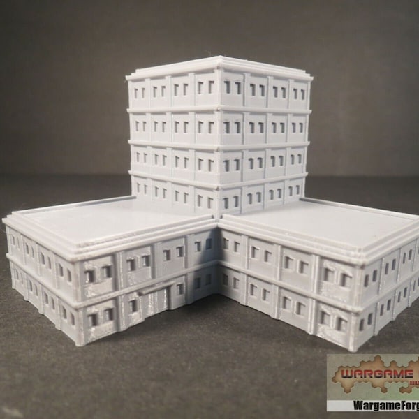 Modern Building 6, Tabletop War Game Terrain Battletech