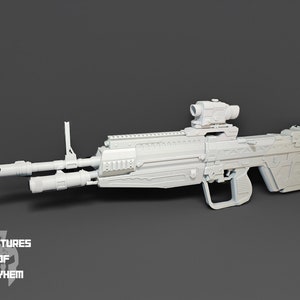 Halo Reach DMR 1:1 Replica - 3D Printed Full-Size  - Master Chief's Weaponry for Cosplay, Collectors, and Gamers