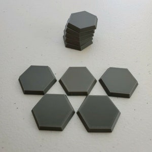 Battletech Tabletop Gaming Hex Bases x10-100 / Bases / Wargaming / Hex Bases / Miniatures