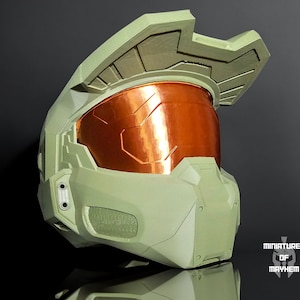 Halo 3 Master Chief Helmet - 3D Printed Full-Size  - Master Chief's Helmet for Cosplay, Collectors, and Gamers