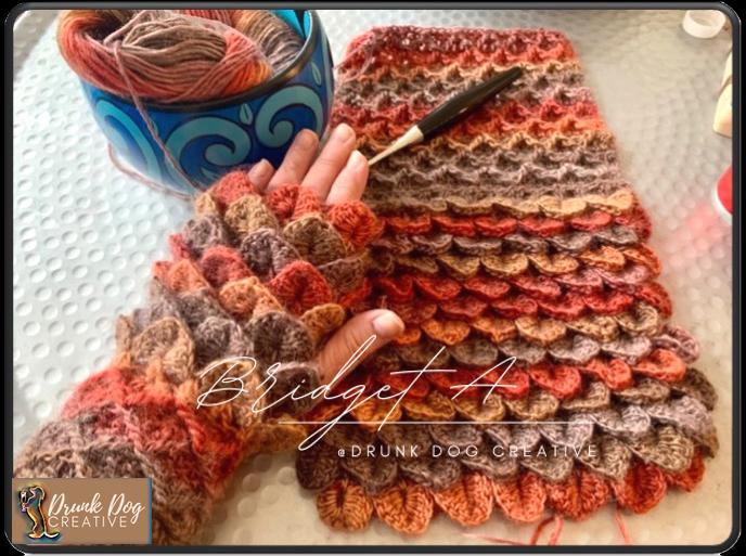 40 Dragon Scale Crochet Patterns: Unleash Your Creativity with Unique Designs! 14 Dragon Scale Fingerless Gloves Crochet