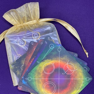 Planetary crystal grid / tarot cloth - Jupiter, Venus, Mars, Sun, Saturn, Mercury, Moon