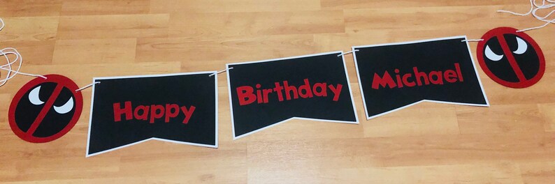 Party Banner Deadpool Theme
