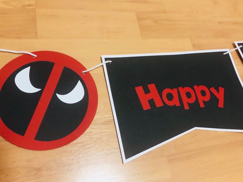 Party Banner Deadpool Theme
