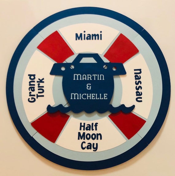Life Preserver Personalized Cruise Door Decoration Etsy