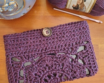 Tawas Mandala Tablet Cover Book Sleeve Digital Download Crochet Pattern for Cottagecore Accessories