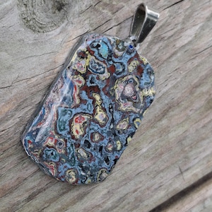 Graffiti style Dog Tag pendant. Unique wearable street art. Abstract design. gift idea. free shipping.