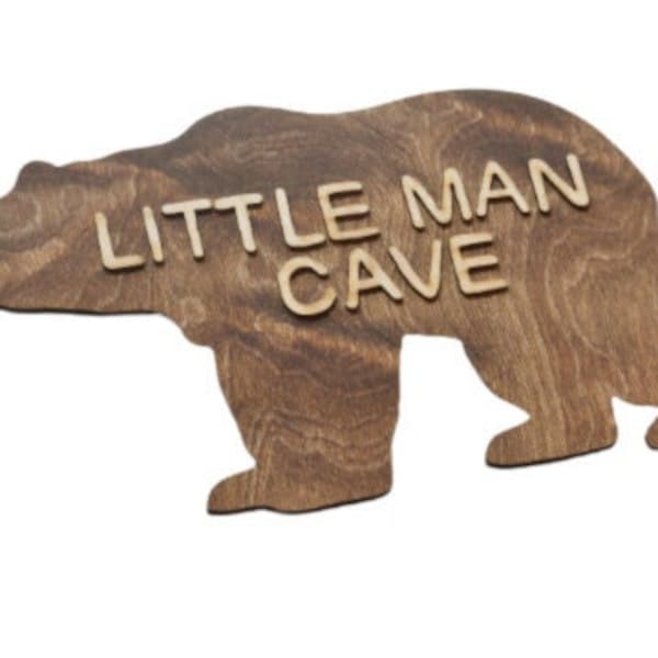 Grotte du petit homme | Décoration de chambre d'enfant personnalisée | Décoration personnalisée pour enfants
